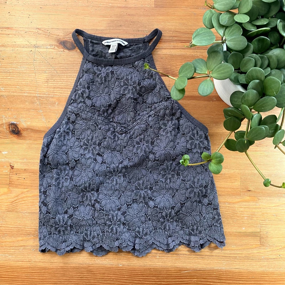 Lace Crop Top by American Eagle Outfitters Size XS